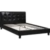 Image de Lit double en pvc "Julia" - 140 x 190 cm - Noir