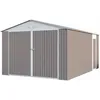 Image de Habitat Et Jardin - Garage Métal 'nevada' Avec Porte Battante - 15,36 M²