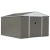 Image de Habitat Et Jardin - Abri De Jardin Métal 'dallas' - 12.99 M² - Taupe