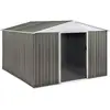 Image de Abri jardin métal "Dallas" - 8,84 m² - Taupe