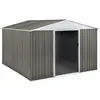 Image de Habitat Et Jardin   Abri Jardin Métal Dallas 8,84 M²   Structure En Acier Galvanisé   Double Porte Coulissante   4 Grilles De Ventilation