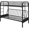 Image de Lit mezzanine "POLO" - 90 x 190 cm - Noir
