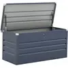 Image de Coffre de jardin métal "Store" - 680 L - 165 x 69 x 60 cm - Gris