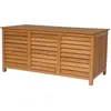 Image de Coffre de jardin en bois "Macao" - 130 x 64 x 60 cm - Marron