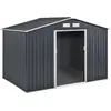 Image de Abri de jardin métal "Vegas" - 5,29 m2 (4,83 m2 au sol) - Gris