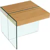 Image de Table basse "Agrigento" - 60 x 60 x 50 cm - Finition chêne