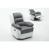 Image de Habitat Et Jardin - Fauteuil Relax 'buckingham' - 85 X 93 X 100 Cm - Blanc / Gris Clair