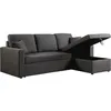 Image de Habitat Et Jardin - Canapé D'Angle Convertible/ Réversible Avec Coffre 'alain' - 3 Places - Gris