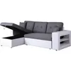 Image de Habitat Et Jardin - Canapé D'Angle Convertible/réversible 'axel' - 3 Places - Blanc/gris