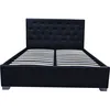 Image de Habitat Et Jardin - Lit Double Avec Coffre 'tino' - 140 × 190 Cm - Noir