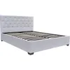 Image de Habitat Et Jardin - Lit Double Avec Coffre 'tino' - 160 × 200 Cm - Blanc