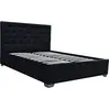 Image de Lit double avec coffre "Tino" - 160 × 200 cm - Noir