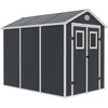 Image de Abri de jardin résine "Texas" - 5.23 m² - kit d'ancrage inclus - Anthracite