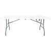 Image de Table de jardin pliante en métal "Foldy" - 181 x 74 x 74 cm - Blanc