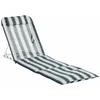 Image de Matelas De Plage Banasal Rayé Bleu   Textilène   60 Cm De Hauteur   190 X 52 Cm   4 Positions D'Inclinaison   Poids 2,34 Kg   Hevea