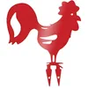 Image de Coq Décoratif En Acier Coloré Sur Pic