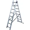 Image de Hailo - Echelle Transformable - 2 Plans 2x8 Échelons 3,6m/4,5m En Aluminium Hobby