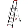 Image de Escabeau professionnel roulant pliable - 6 marches - 3,03m