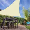 Image de Voile D'Ombrage Triangulaire 280g/m² - 5 X 4 X 4 M - Haute Densité Résistante Au Vent - Tissu Micro-aéré - Écru