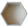 Image de Etagère Hexagone En Bois 27 X 23,5 X 10 Cm