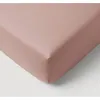 Image de Drap-housse Jersey Bébé 100% Coton Vieux Rose 60x120x15 Cm