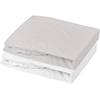 Image de Lot 2 Draps-housses Extensibles Coton Pour Lit Bébé Gris Souris 60x120x15 Cm