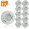 Image de Lot De 10 Spot Led Encastrable Complete Blanc Orientable Lumière Blanc Neutre Eq. 50w Ref.888