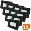 Image de Lot De 10 Led Projecteur Lampe 30w Noir 6000k Ip65 Extra Plat