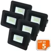Image de Lampesecoenergie   Lot De 5 Projecteurs Led 10w Blanc Froid 6000k   Ip65 Pour Extérieur   Alimentation 220-240v   Angle De Diffusion 120°
