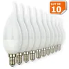 Image de Lot De 10 Ampoules Led E14 Flamme 5w Eq 40w Blanc Chaud