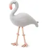 Image de Grande peluche flamant rose en coton - 63 x 38 cm - Gris | par SEVIRA KIDS