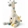 Image de Peluche girafe tricotée en coton - 38 x 19 cm - Beige naturel | par SEVIRA KIDS