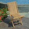 Image de Teck'attitude - Chaises De Jardin Pliantes En Teck Massif Karimun (lot De 2)