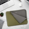 Image de Housse en Néoprène pour Ordinateur Portable 12,5-14'', Pochette Protection PC/Notebook Etui Compatible avec MacBook Air/Pro 13.3'', Kaki/Gris - Neuf