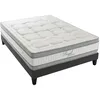 Image de Hypsom - Ensemble Royal 5 160x200 Cm Matelas Mémoire De Forme + Sommier Bois