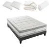 Image de Royal 5 - Matelas Mémoire De Forme + Sommier + Accessoires Blanc 140x190 Cm