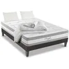 Image de Hypsom - Pack Prêt À Dormir Royal 5 140x200 Cm Matelas Mémoire De Forme + Sommier + Accessoires