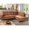 Image de Bestmobilier - Nordic - Canapé D'Angle L - 5 Places - Convertible - Industriel Vintage - Droit