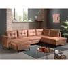 Image de Bestmobilier - Nordic - Canapé Panoramique En U - 7 Places - Convertible - Industriel Vintage - Angle Droit