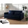Image de Lisa Design - Owen - Canapé 3 Places Convertible - Couchage Quotidien - Matelas 12 Cm - En Velours