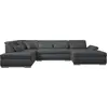 Image de Lisa Design Vermont - canapé panoramique d'angle gauche - 7 places - XXL , Gris foncé