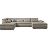 Image de Lisa Design Vermont - canapé panoramique d'angle gauche - 7 places - XXL , Beige