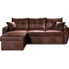 Image de Best Mobilier Astoria - canapé d'angle réversible - convertible avec coffre - style industriel - 4 places , Marron