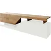 Image de Best Mobilier Pitt - meuble TV - 160 cm - style industriel , Bois / Blanc