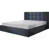 Image de Best Mobilier Mael - lit coffre - 160x200 - en tissu - sommier inclus , Bleu Ardoise