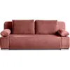 Image de Best Mobilier Elio - canapé 3 places convertible - avec coffre - en velours et velours côtelé , Rose