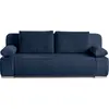 Image de Best Mobilier Elio - canapé 3 places convertible - avec coffre - en velours et velours côtelé , Bleu marine