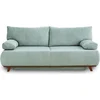 Image de Best Mobilier Cristal - canapé 3 places - convertible avec coffre - en velours côtelé , Bleu