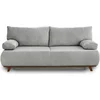 Image de Best Mobilier Cristal - canapé 3 places - convertible avec coffre - en velours côtelé , Gris clair