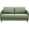 Image de Best Mobilier Cosmos - canapé 3 places convertible express couchage quotidien 140 cm matelas 11 cm en tissu , Vert sauge